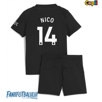 Manchester City Nico Gonzalez #14 Echipament de Fotbal Replică 2025-26 Copii Deplasare (+ Șorturi)